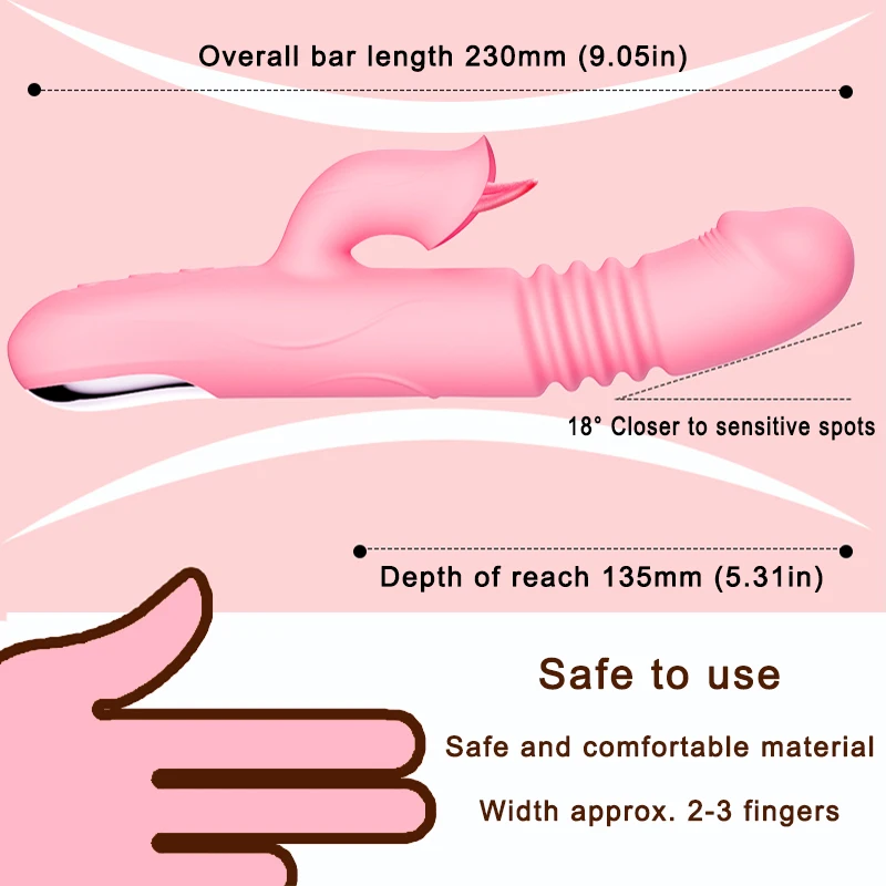 Female Sex Toys Vaginal Vibrators Clitoris Vibrator Vibrator Sex Toy Tongue Vibrator Vibrator for Women Tongue Licking Dildo Clitoris Stimulator G-Spot Vaginal Massager Powerful Adult Sex Toy Female Heat Vibrator