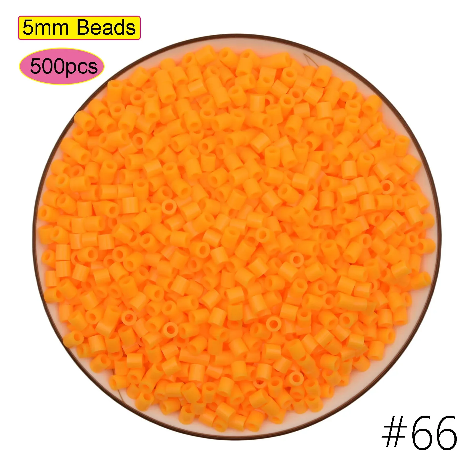 500PCS Multicolor Hama Beads for Kids – DIY Puzzle and Pixel Art Toy Set