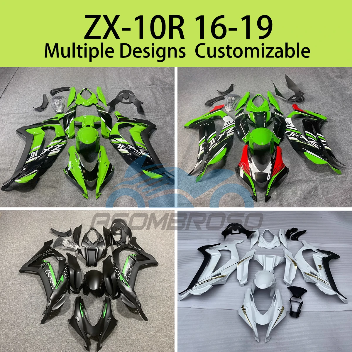 

Комплект обтекателей для мотоцикла KAWASAKI ZX10R 16 17 18 19 ZX 10R 2016 2017 2018 2019