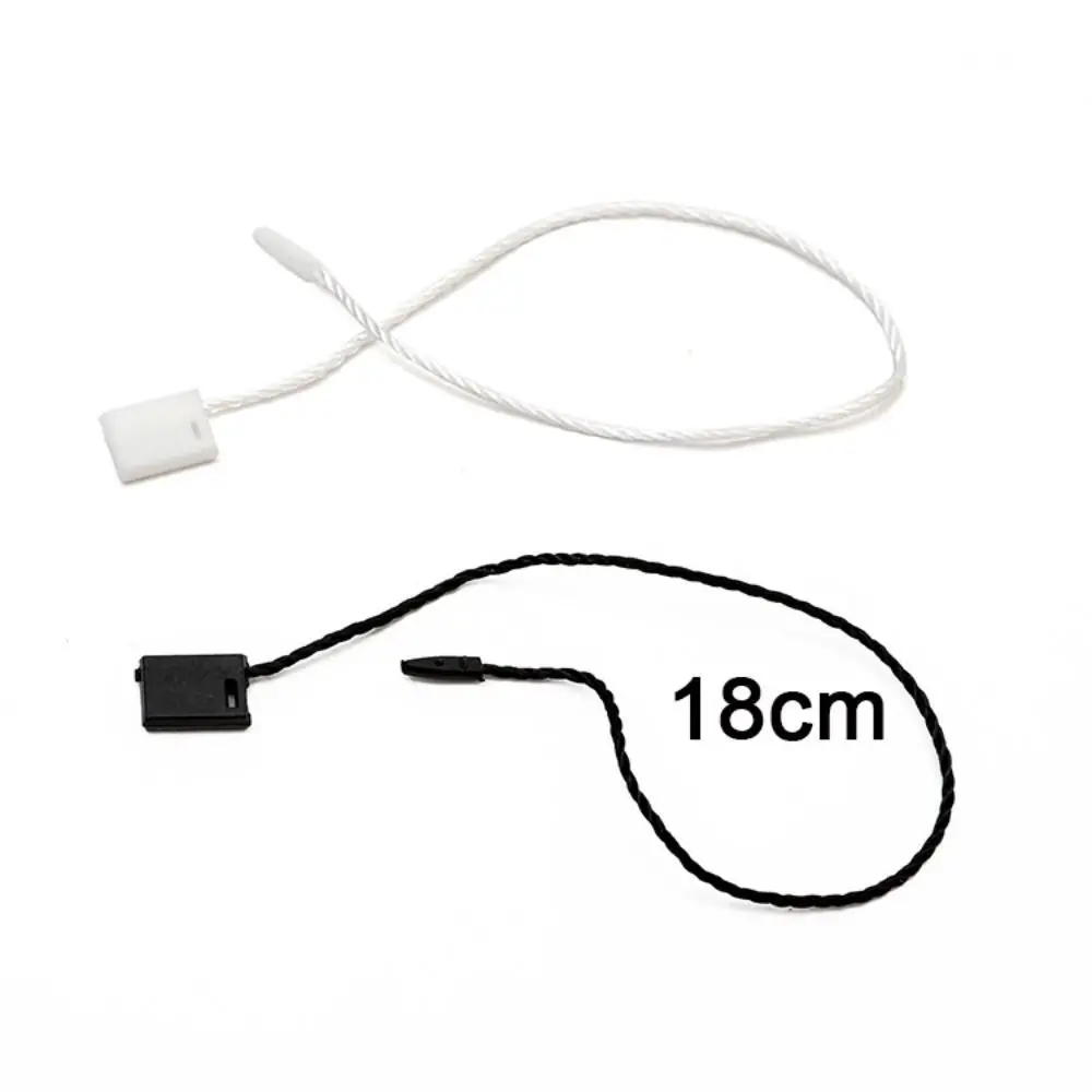 1000개 카드 로프 폴리에스터 태그 로프 일회용 흰색/검은색 라벨 로프 18CM 행태그 고정용 봉제