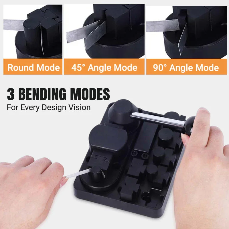 Plastic Ring Bending Machine for Gold Silver and Copper Multi-Functional Jewelry Rounding Forming and Rolling Tools Set