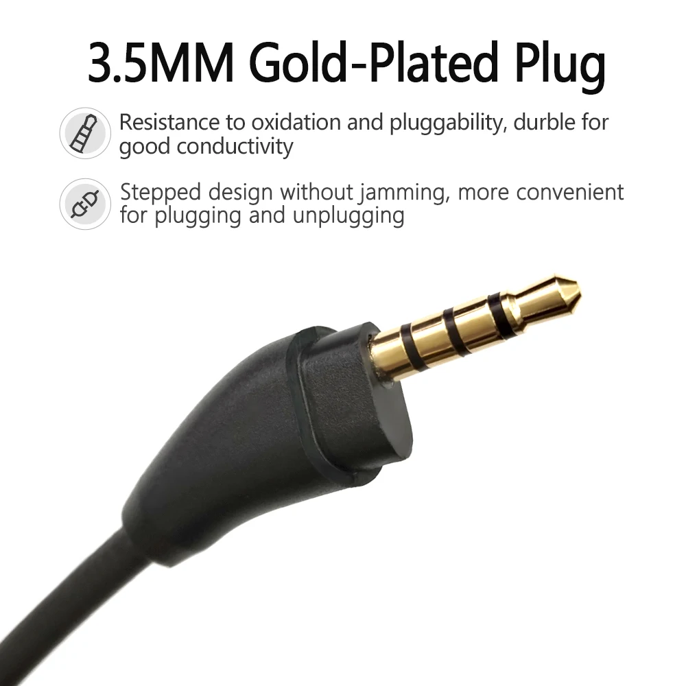 For HyperX Cloud III Gaming Headset with Detachable 3.5mm jack Noise-Reduction Microphone And Indicator Light for E-Sports wired vocal microphone