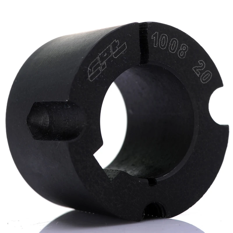 CPT 1008 Taper Lock Bushing, 14-25mm bore , two set screws included, Surface phosphating and blackening, cast iron GG25 material
