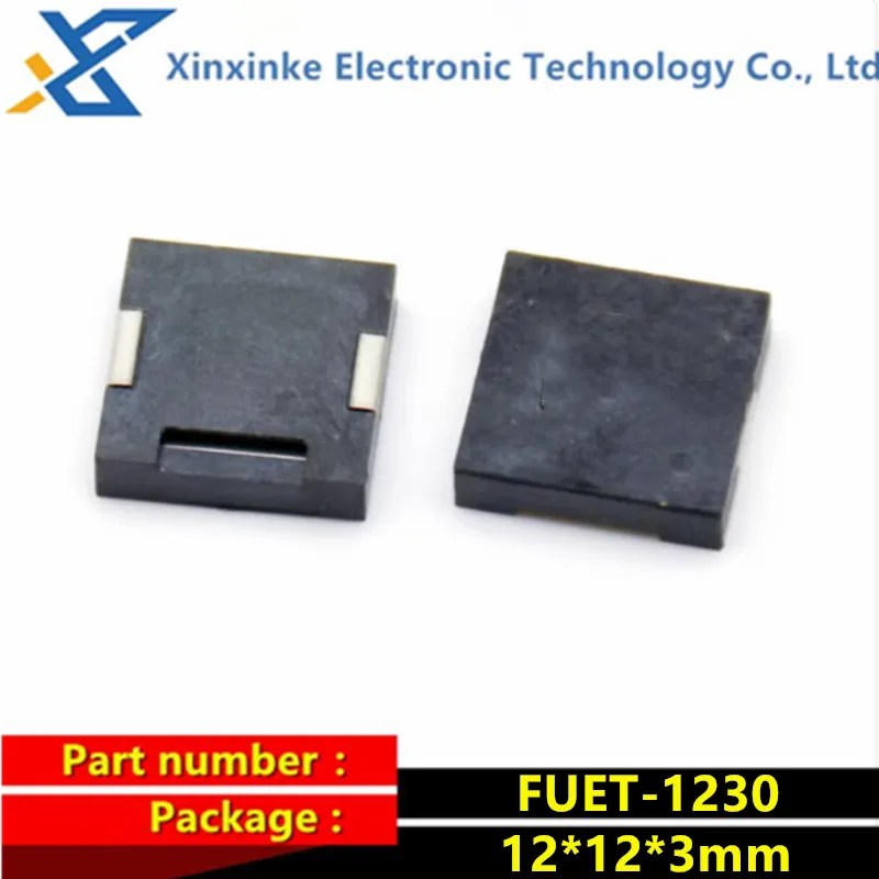 10PCS SMD 압전 유형 수동 부저 12*12*3mm FUET-1230 손실 방지 장..