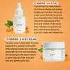 Curcuma Visage Soins De La Peau Ensemble Éclaircir Les Taches Brunes Éclaircissant Anti-Acné Vieillissement Huile de Sérum Blanchissant Hydratant Crème de Soins de la peau Propre