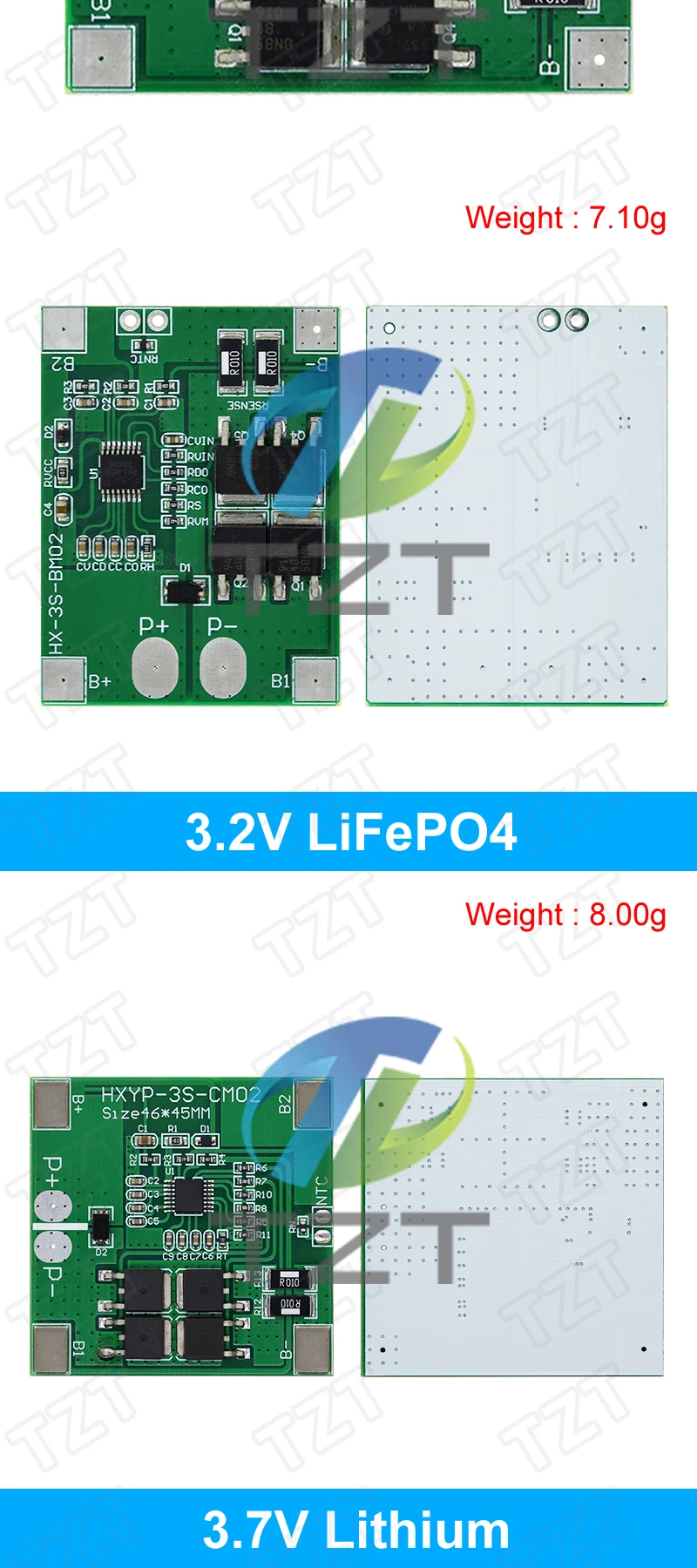 3s 9,6 V 11,1 V 12,6 V Lifepo4 Li-Ionen-Lipo-Lithium-Batteries chutz platine 3,2 bms 14a Limit 20a Platine 4 Cell Pack PCM 3,7 V V – Detail 6