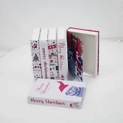 Book Box Christmas Decoration Box Home Decoration Fashion Luxury Gift Desktop Decoration  wood desk organizer  desktop organizer