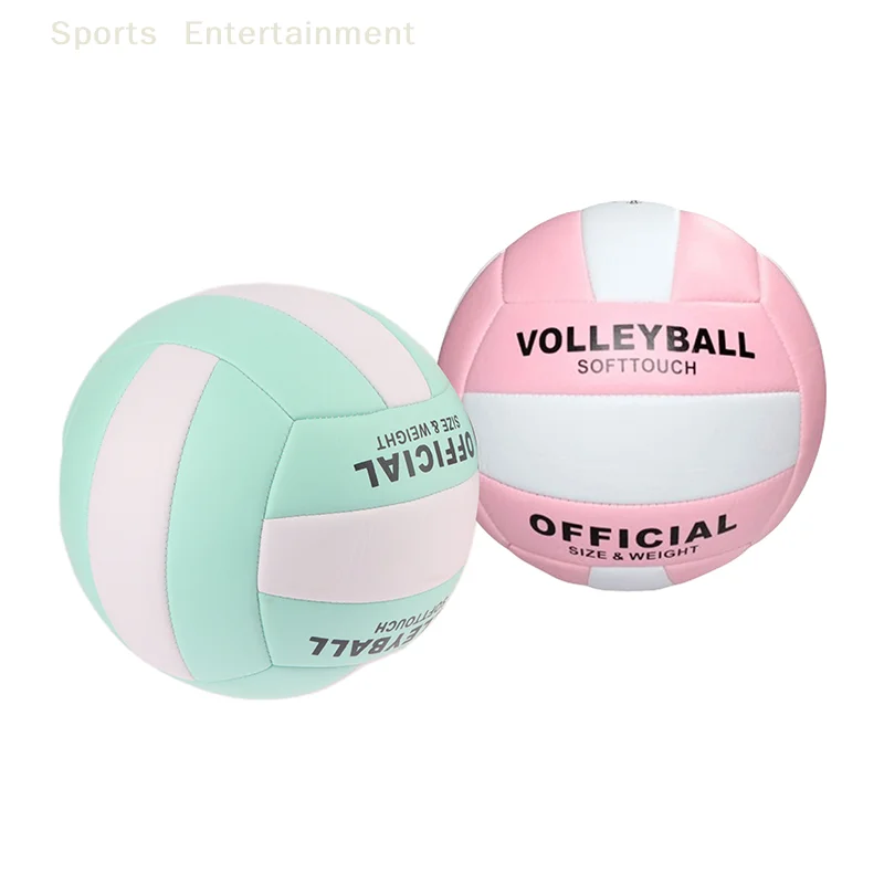 1Pc Size 5 Volleyball Rubber+PVC Ball Sports Sand Beach Playground Gym Game Play Competition For Beginner Teenager Training
