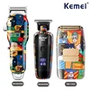 Kemei Professional Electric Hair Clipper Rechargeable Graffiti Pattern Beard Trimmer Men's Shaver KM-MAX2092 KM-MAX5090 KM-1102H