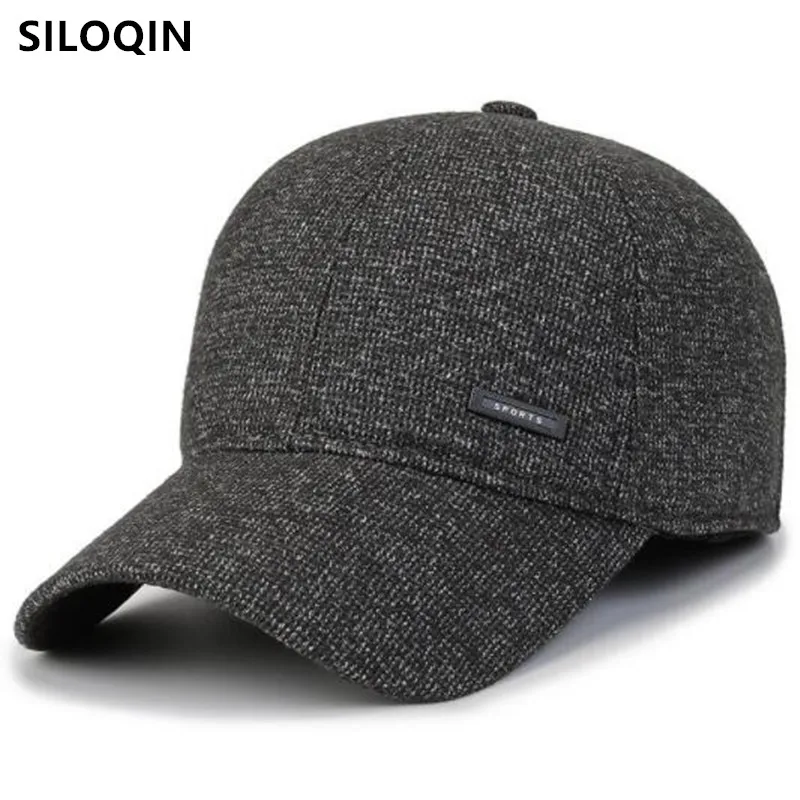 

Winter New Men's Warm Velvet Thickening Baseball Caps Cold Proof Thermal Earmuffs Hat Bone Snapback Cap Trucker Hats Sports Cap