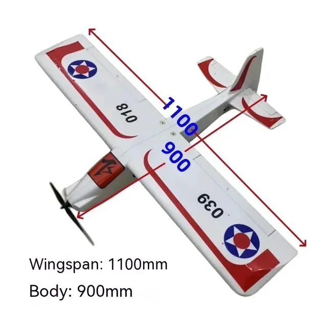 New Devil X110 Rc 6-Channel Epo Anti Fall Body 900mm Model Airplane Assembly Entry-Level Fixed Wing Remote Control Toy ﻿ 3