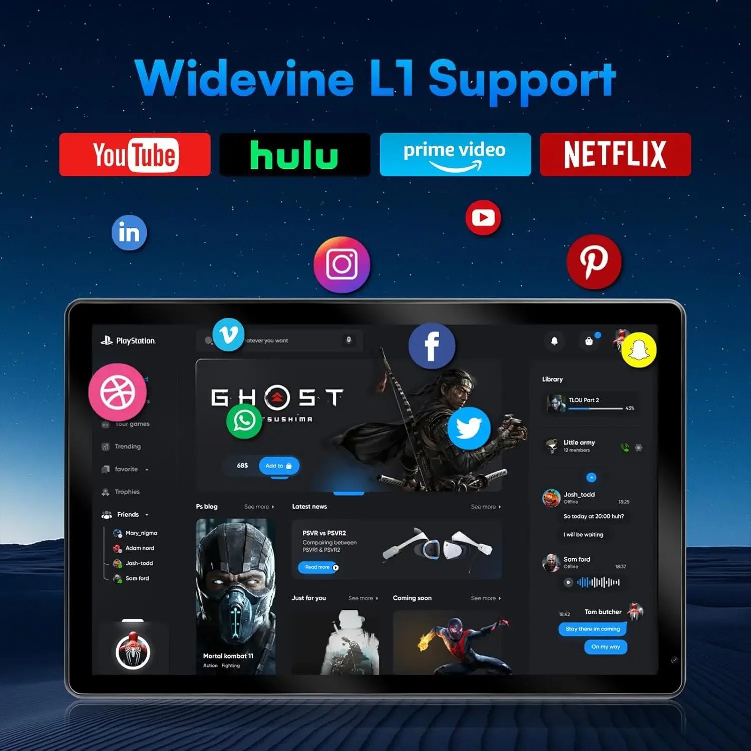 URAO 10 Inch Tablet Android 15 8-Core Tablets 24GB+128GB 1TB Expansion WiFi 6 5MP+8MP Stylus Keyboard Mouse Headphone PC PAD Set