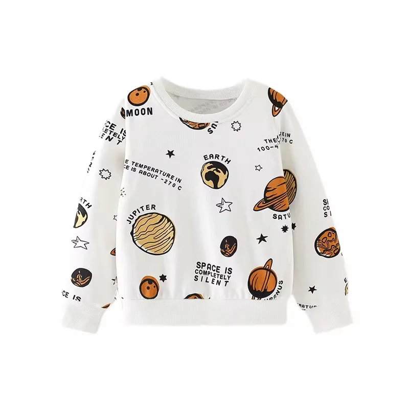 Jumping Meters Cartoon Children's Sweatshirts Cotton Autumn Spring Kids Clothing Hooded kids hoodie sweatshirts