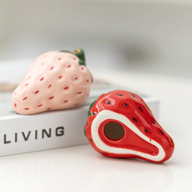 Description Picture 6 of itemCeramic Strawberry Incense Holder Incense Tray Candle Holder Aromatherapy Diffuser Home Decoration Accessories for Livingroom