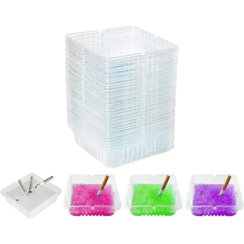 Portable Ashtray 50 Anti-odor and Anti-smoke Ashtray Desk Accessories Ash Tray Cigar Accesories Home Decoration Vape Smoking Accessiories