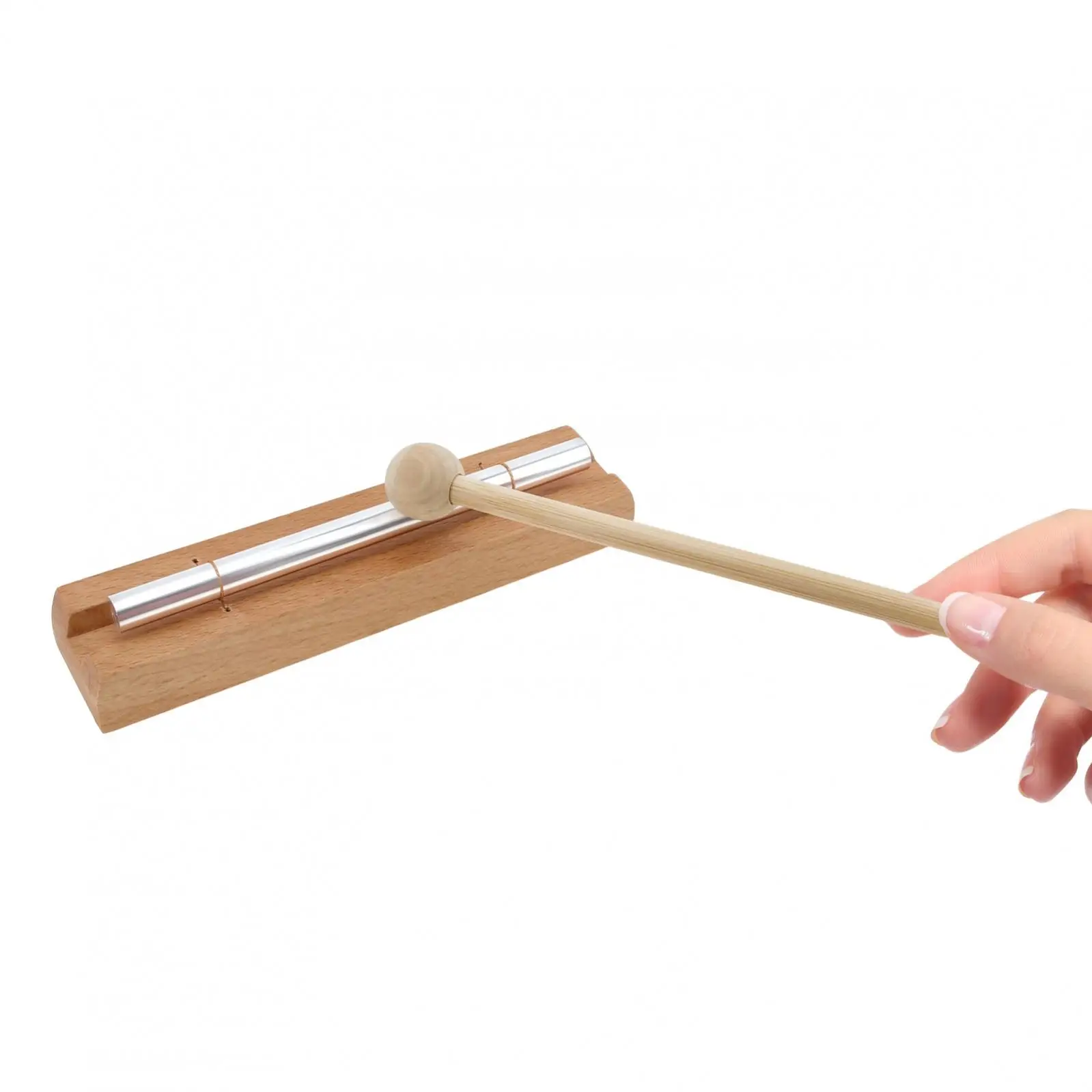 Solo Tone Chime Bar for Classroom Management / Meditation and Mindfulness, Wooden Bell Percussion Instruments
