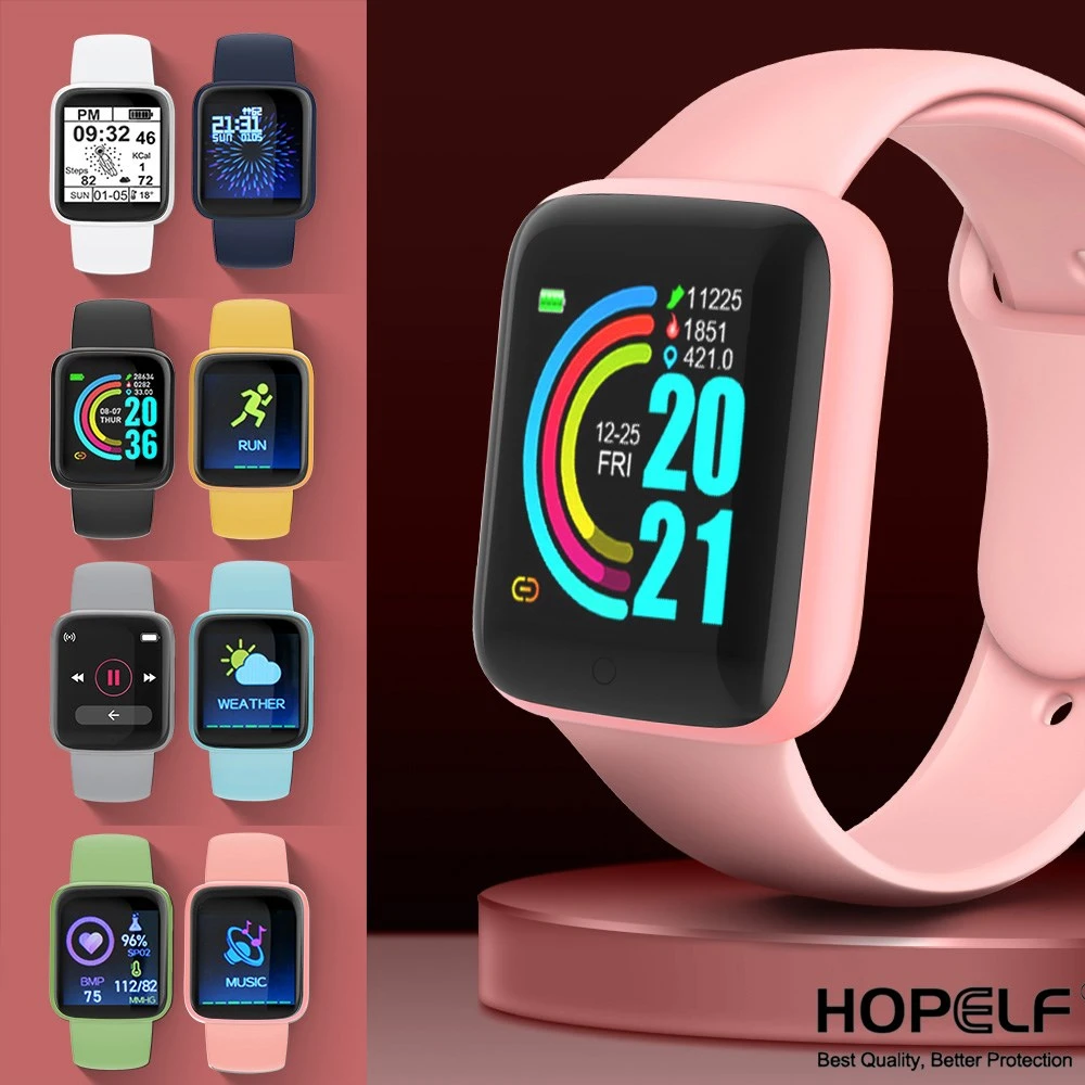 D20 pro relógio inteligente macaron y68 pro smartwatch mulher bluetooth