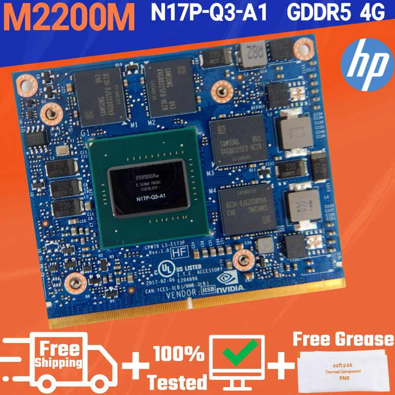 

Видеокарта Quadro M2200M GDDR5 4 Гб N17P-Q3-A1 HP ZBook G4 Dell m7510 m7520