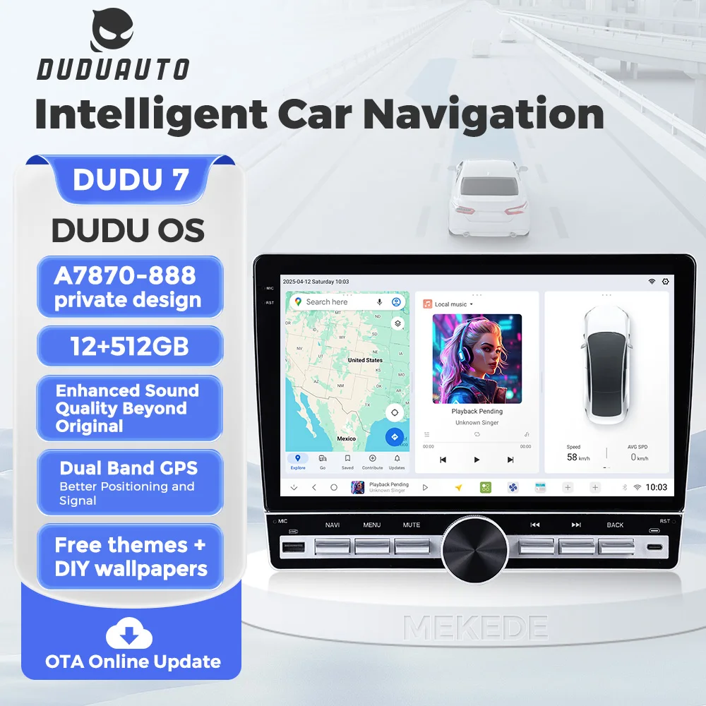 DUDUAUTO DUDU7 8 Core UlS7870 10.1 inch Android Car Radio Multimedia ...