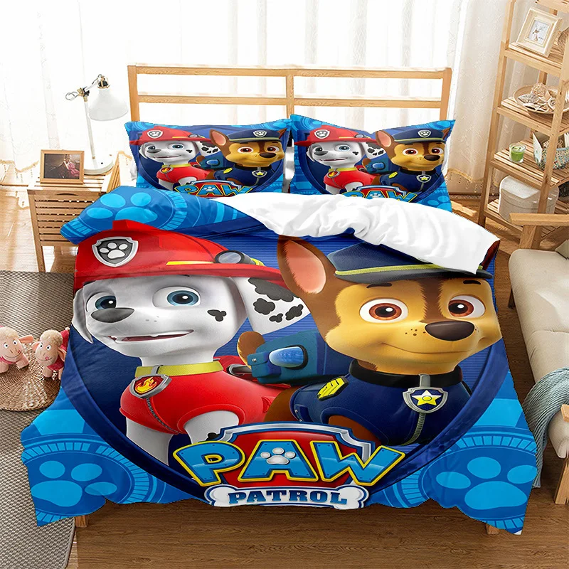 thumbnail image 1 of Funda de edredón de la Patrulla Canina, funda de edredón de Anime, ropa de cama para perros, funda de edredón con estampado Digital 3D de dibujos animados, ropa de cama, regalo de Navidad, 1 of 4