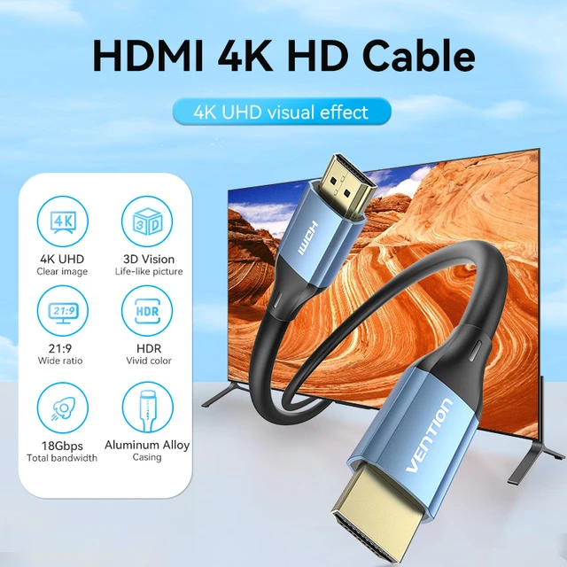 Vention HDMI Cable 4K 2.0 Cable 10m 15M for PS4 Xiaomi Box HDMI Audio Cable  Switch Splitter for TV HDMI Splitter Video Cord HDMI - AliExpress