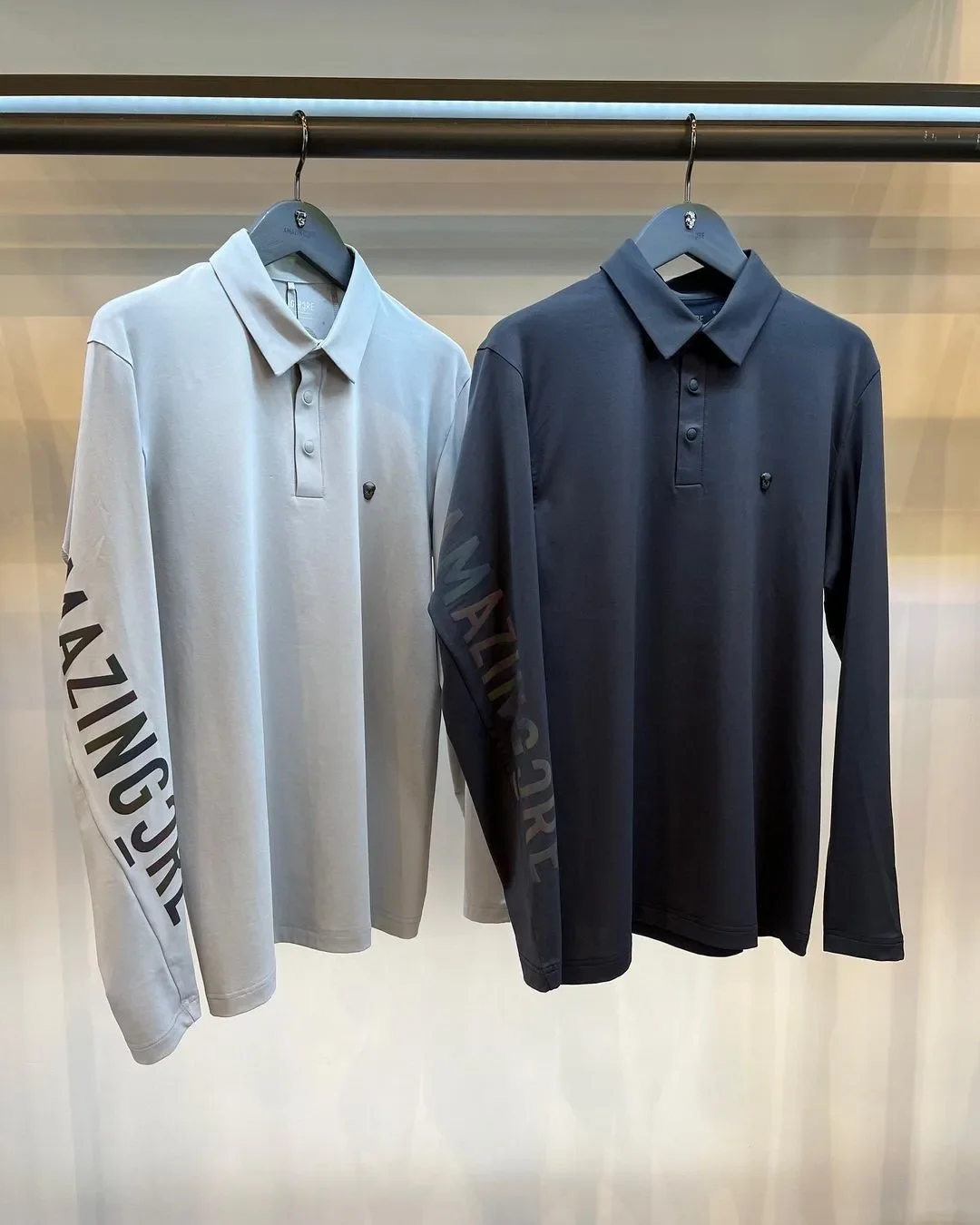 

Men's Apparel Golf Clothing and Women's Elastic Long-sleeve Bottom Versatile T-shirt Couple Polo Shirt