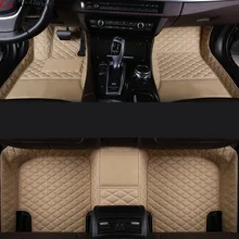 Tapis de sol en cuir personnalisé pour voiture, intérieur de voiture, compatible avec Honda Accord 2008 – 2021