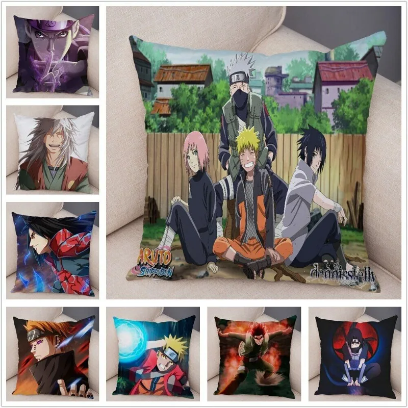 

Наволочка NARUTO, наволочка для дивана, домашний автомобильный декор, японское аниме мультфильмы