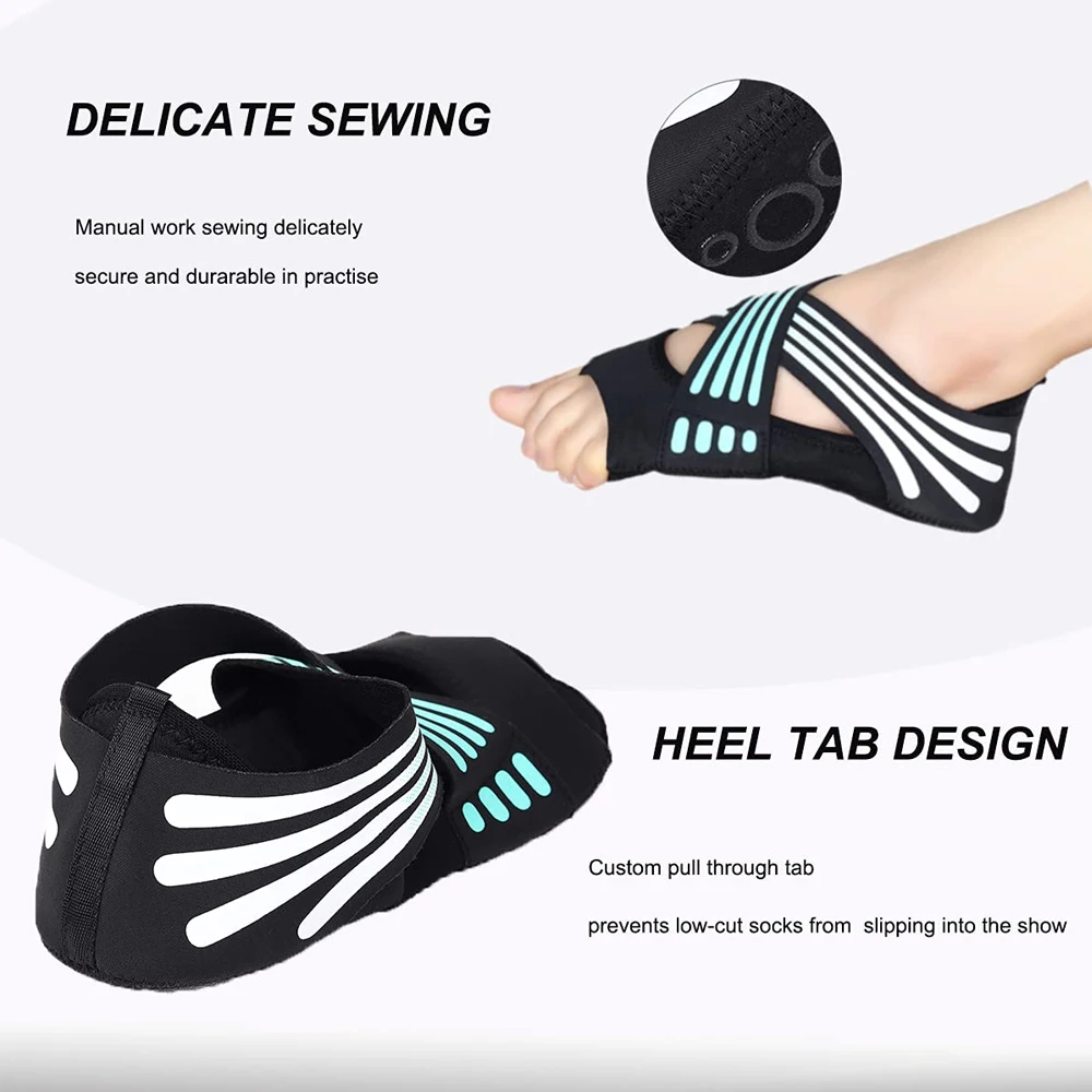 1Pair Yoga Socks Women Toeless Anti-skid Socks for Pilates Barre Ballet  Bikram Workout Socks Shoes with Grips - AliExpress