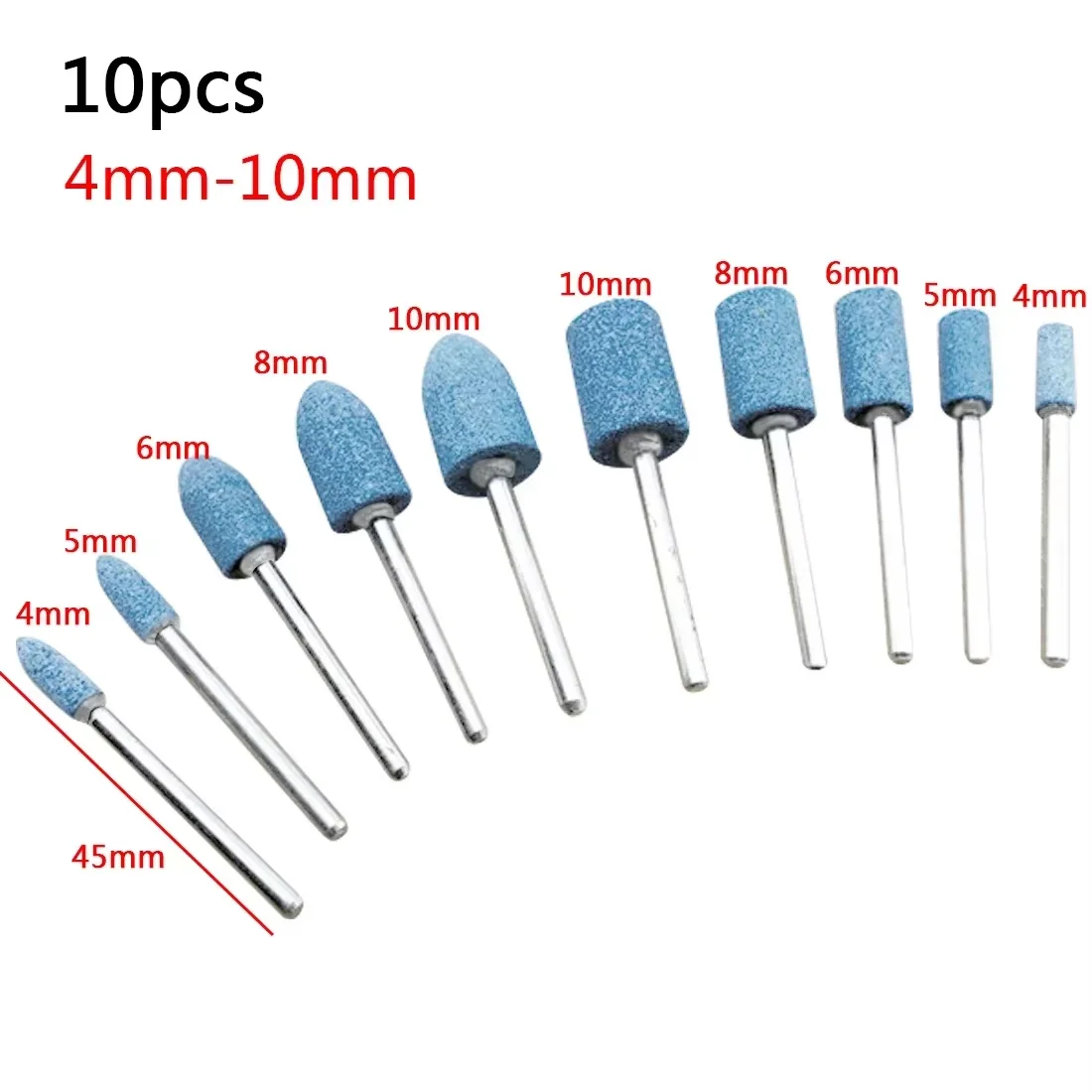 10pcs Abrasive Polishing Head Set