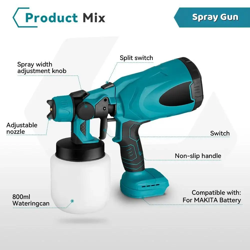  DIY   ̰, ޴  Ʈ й, ڵ , ŰŸ 18V ͸ ȣȯ, 800ml