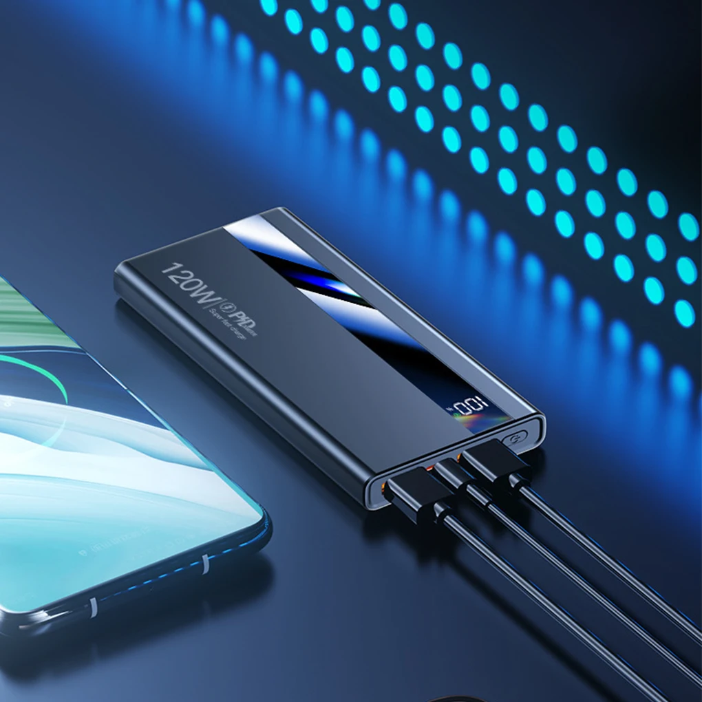 Power Bank da 20000 mAh 120 W Ricarica super veloce PD20W Display digitale Batteria esterna Powerbank per Iphone Samsung Huawei - Image 2