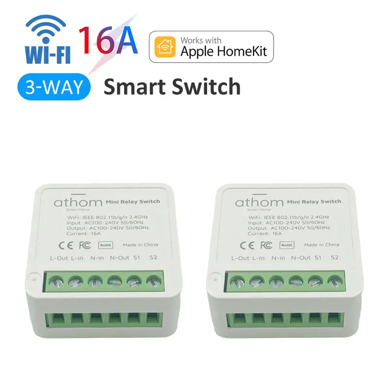 Релейный модуль Wi-Fi Homekit 3 канала 100-240 В 16 А |