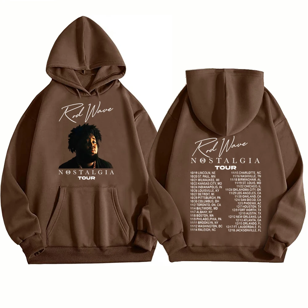 Rod Wave Tour Nostalgia Hoodie Man Woman Harajuku Pullover Tops Streetwear Fans Gift