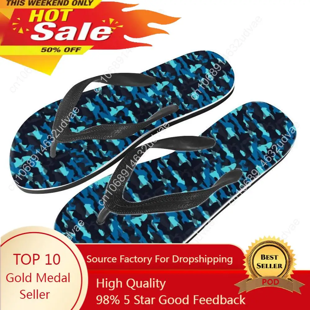 

2020New Camouf Arrival Summer Men Flip Flops High Quality Beach Sandals Anti-slip Zapatos Hombre Casual Shoes customize patterns