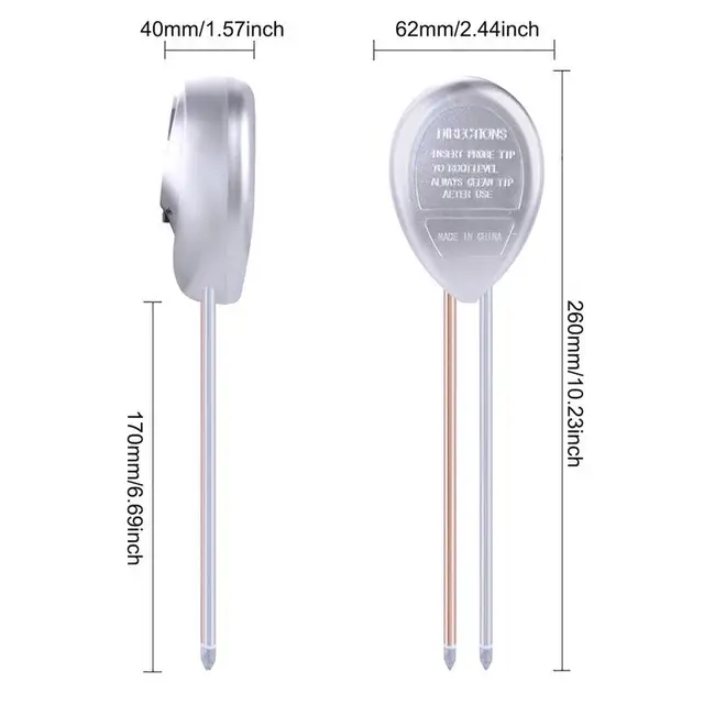 3 In1 Nedvesség Napfény Ph -Mérő Talajvíz Savanyitás Páratartalom Könnyű Teszt Kerti Növények Virágok Nedves Tesztelő Műszer - Image 6