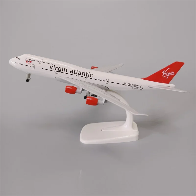 20cm Alloy Metal British Virgin Atlantic B747 Airlines Boeing 747 Airways Diecast Airplane Model Plane Model Aircraft w Wheels