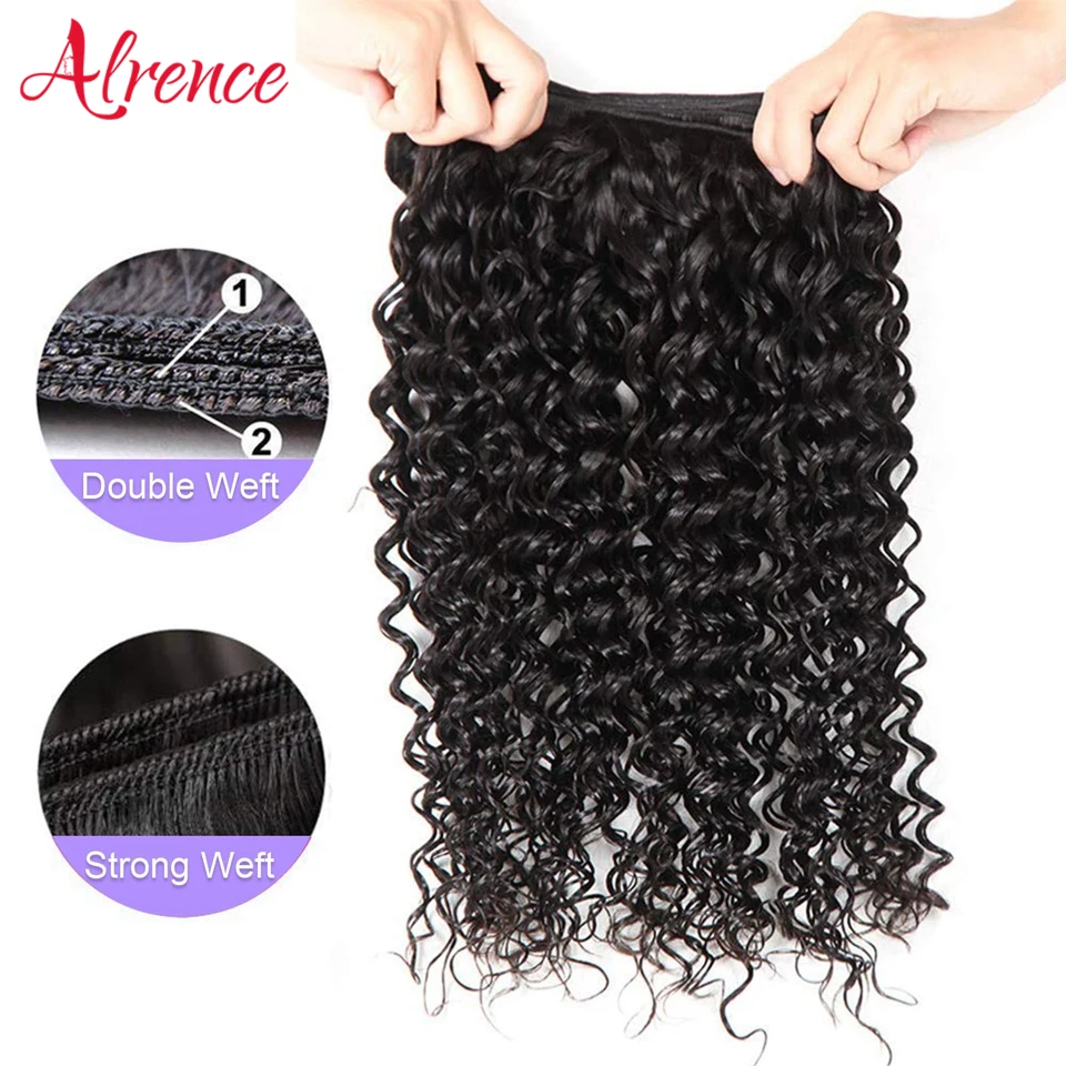 Fasci d'acqua fasci di capelli umani al 100% 28 capelli vergini da 30 pollici 3 4 fasci estensioni dei capelli umani del tessuto brasiliano capelli del tessuto dell'acqua - immagine 4