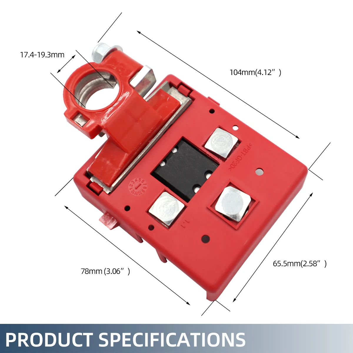 Battery Terminal Connectors 32V 400A Car Quick Release Fused Battery Distribution Clamp
