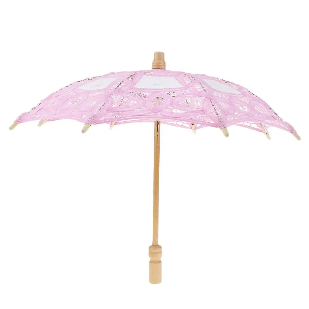 Lace Bridal Umbrella Embroidered for Dancing Costume Accessories mini umbrella bridal lace parasol set