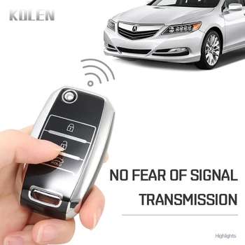 TPU Car Flip Key Case Cover Shell Fob per KIA RIO 3 K2 Ceed Cerato K3 K5 Sorento Sportage Soul K4 Picanto Optima Forte Stinger - TPU Car Flip Key Case Cover Shell Fob per KIA RIO 3 K2 Ceed Cerato