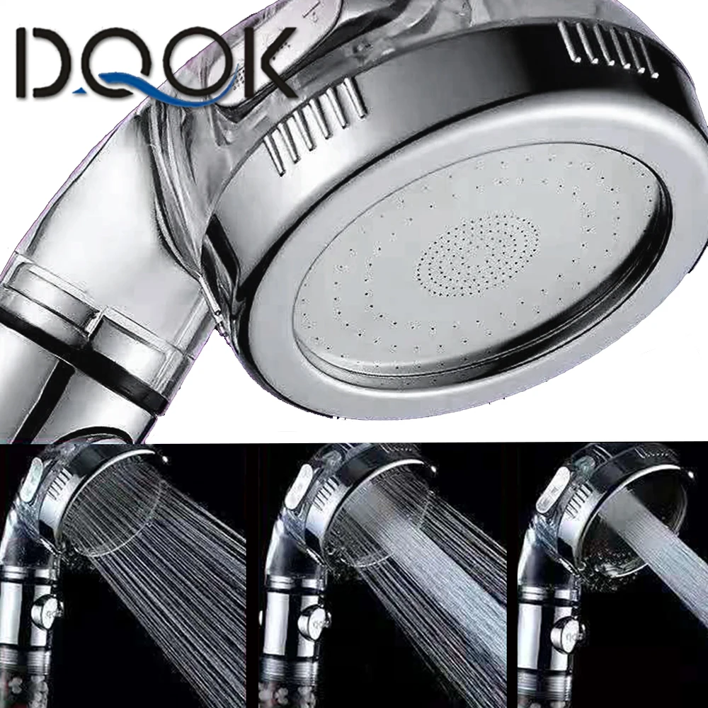 Shower Head Shower Nozzle Shower Head Water Saving Flow 360 Degrees Rotating With Small Fan ABS Rain High Pressure spray Nozzle Bathroom Accessories
