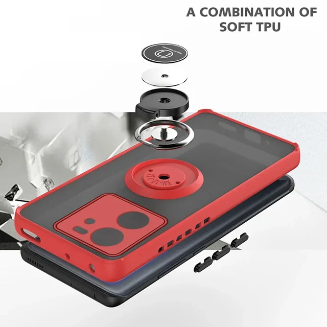 Xiaomi Armor Matte Case with Ring Stand 2