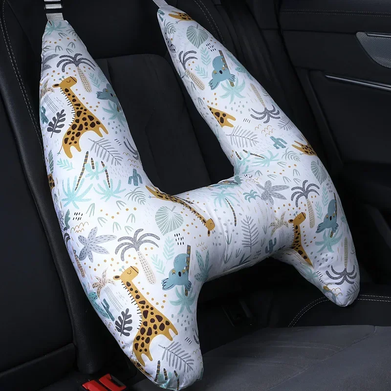 Coussin Voiture Forme H 2 Coussins Voyage Enfants Voiture - Forme H Et Demi-lune Siège Auto Réglable Coussin Siège Auto Enfant