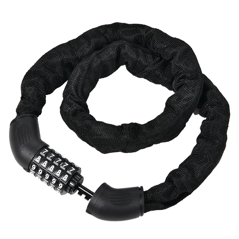 Motorcycle electric car combination lock chain lock bicycle anti-theft lock portable chain lock mountain bike bicycle locks_voghion.com