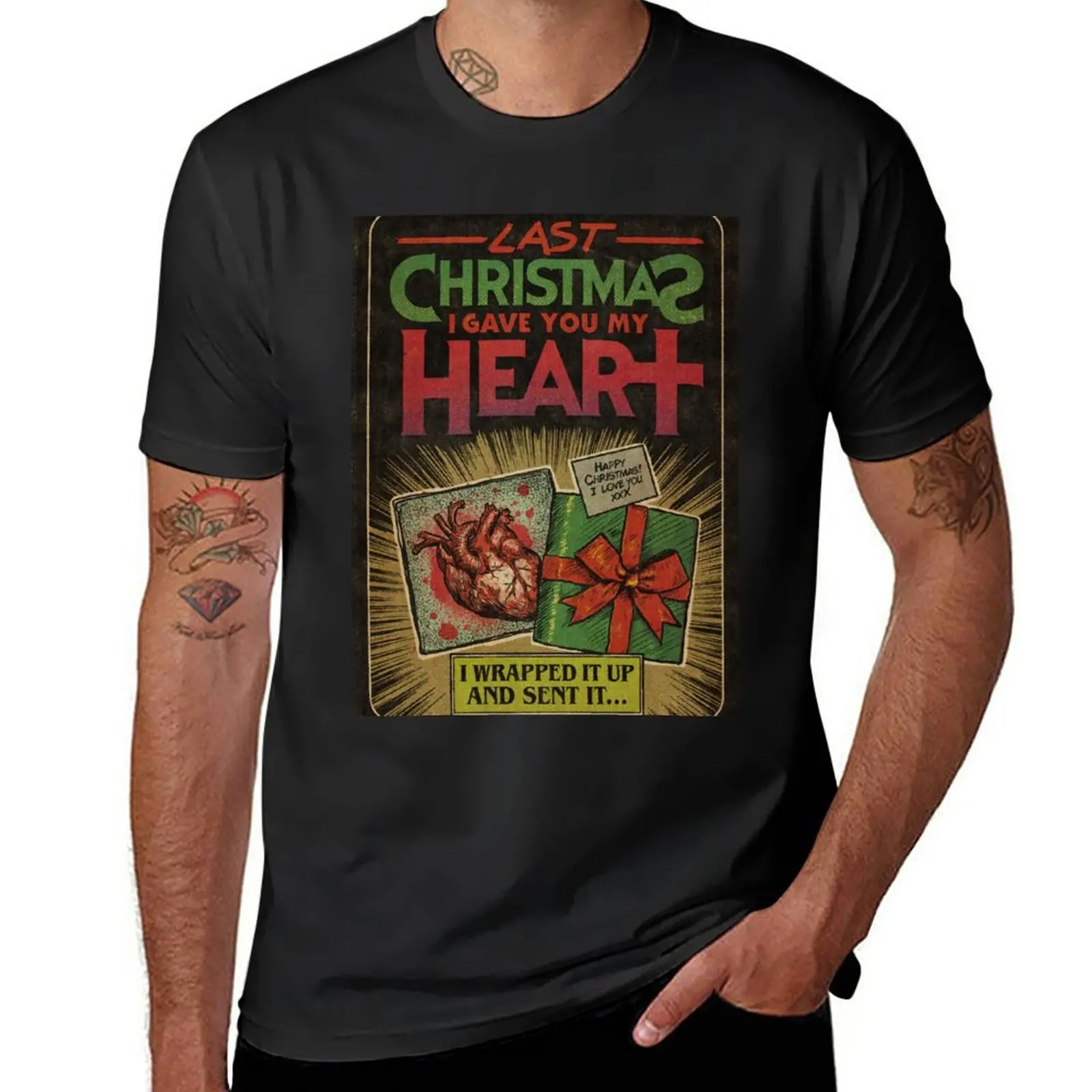 Ultimo Natale-Wham! T-Shirt T-Shirt Nera Manica Corta Abbigliamento Estetico T-Shirt In Cotone Da Uomo