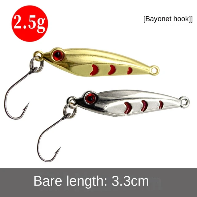 3.3cm 2.5g NEW Mini Fake Hard Fishing Lure Spoon Metal Lures