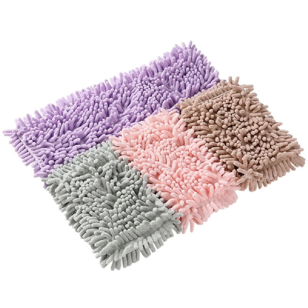 Rectangle Home Cleaning Pad Chenille Household Dust Mop Head Replacement Easy Replace Dust Mops Drop Shipping 40x10cm