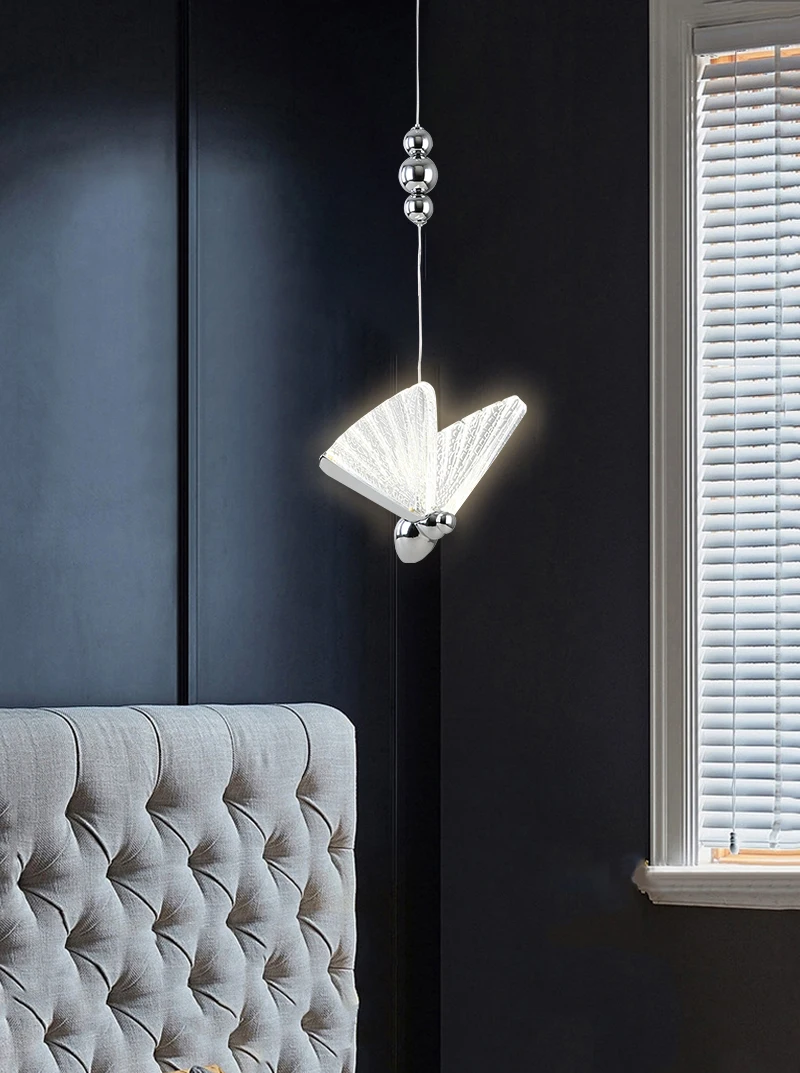 Sd14b1705a068453882de01949f72d7f38 Butterfly Led pendant Lights Indoor Lighting Nordic Hanging Lamp Bedside Staircase Home Modern Bedroom Art pendente iluminação