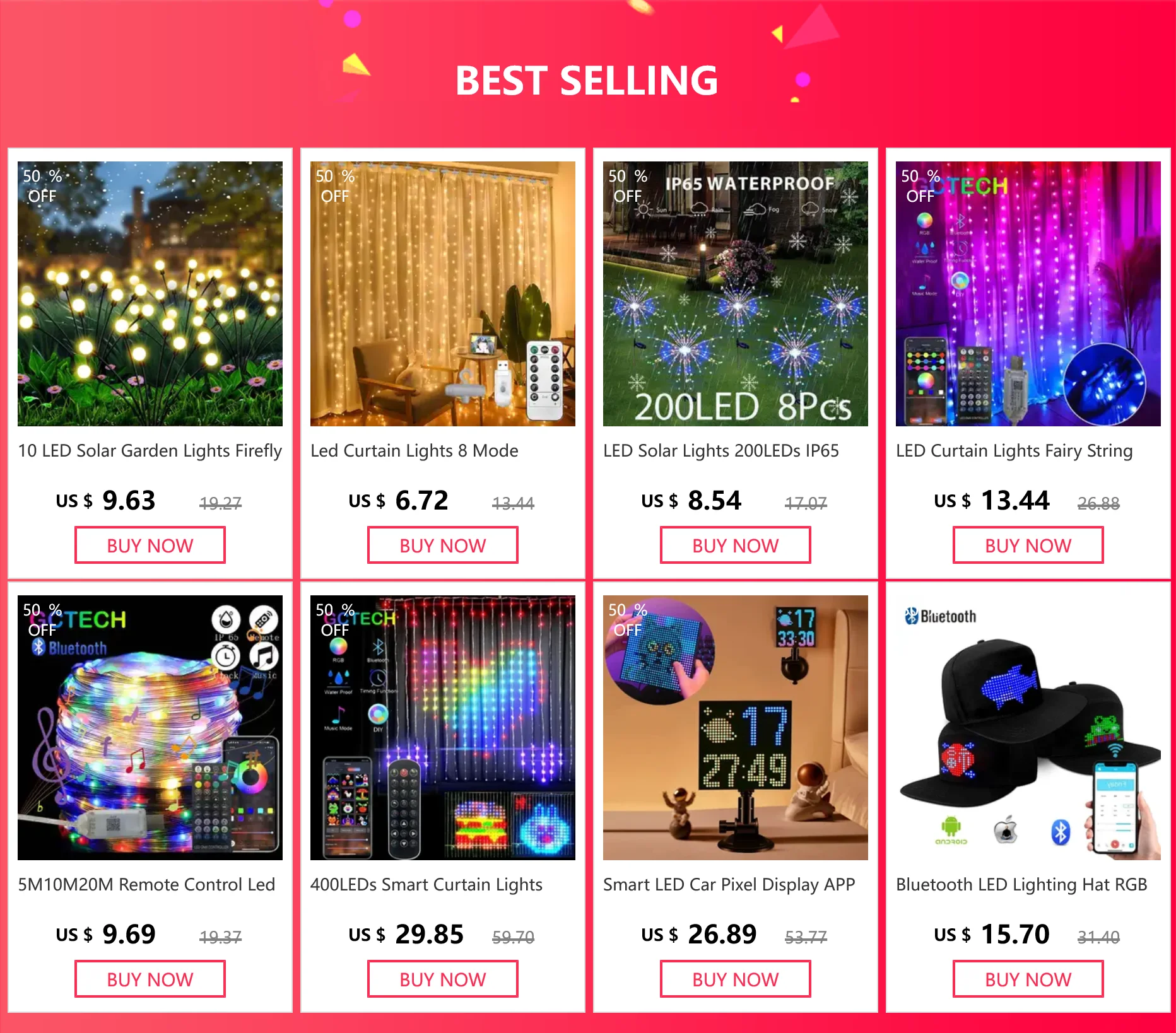 Description Picture 2 of item10 LED Solar Garden Lights Firefly Waterproof Solar Lights Outdoor for Yard Patio Pathway Christmas Decorations Solar Lamp